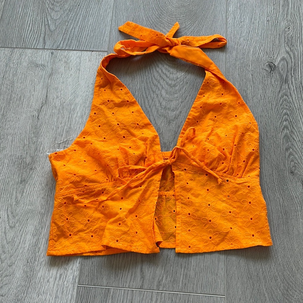 Target Wild Fable Women’s Sleeveless Halter Top | Orange | Size Small